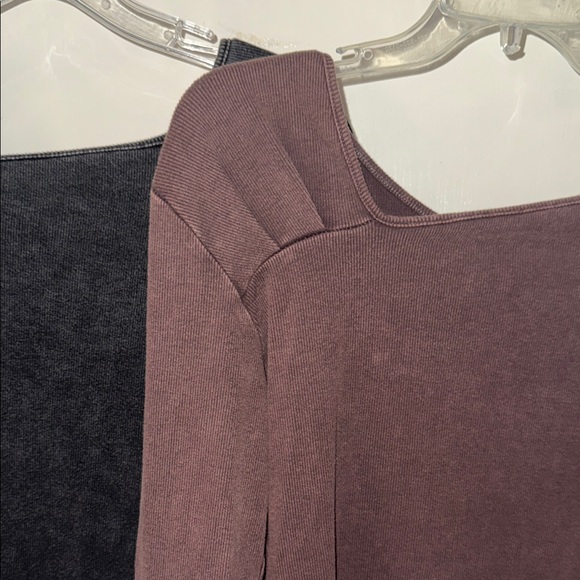 SHEIN Black and Brown Scalloped Button-Down Tops - Picture 7 of 8